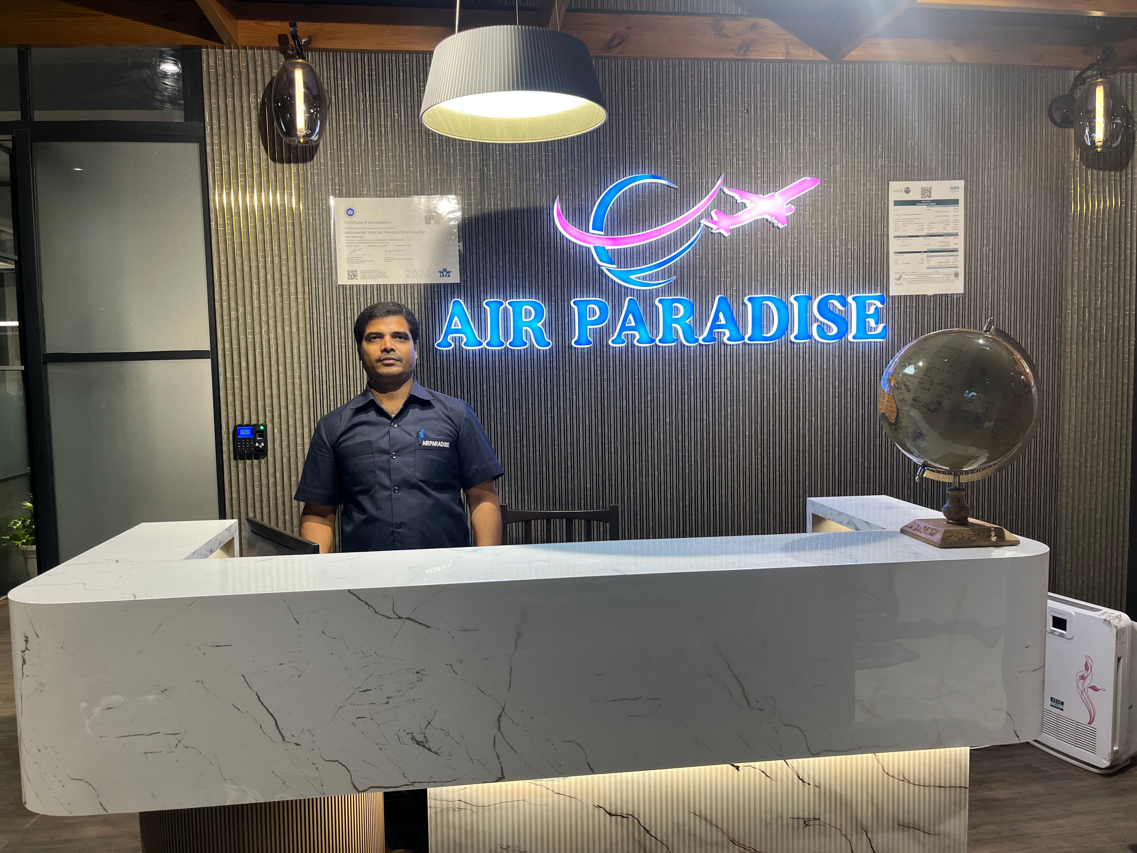 Air Paradise Reception Area